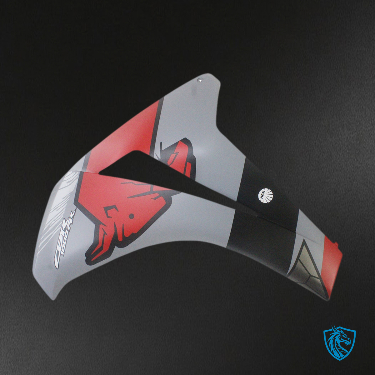 Honda CBR1000RR (2008-2011) Gray, Red & Black - Custom ABS Fairing Kit