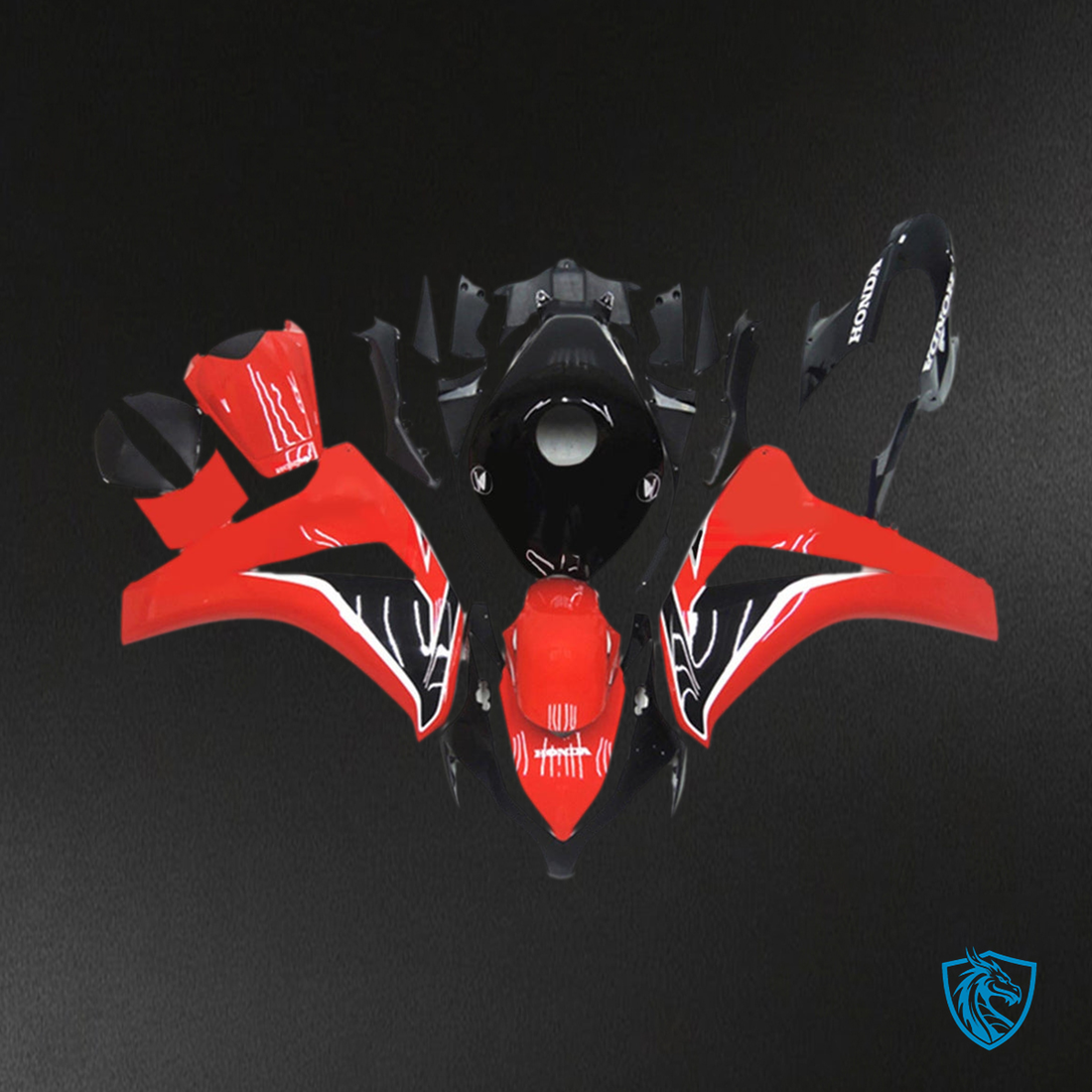 Honda CBR1000RR (2008-2011) Red & Black Fairing Kit | ABS Bodywork
