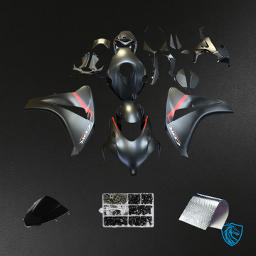 Honda CBR1000RR (2008-2011) Matte Black & Red - MERGEment Motorcycle Fairings Kit