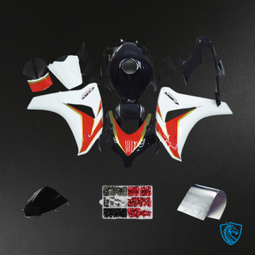 Honda CBR1000RR (2008-2011) White, Black & Red - MERGEment Motorcycle Fairings Kit