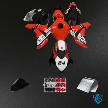Honda CBR1000RR (2008-2011) Red & White - Custom ABS Fairing Kit