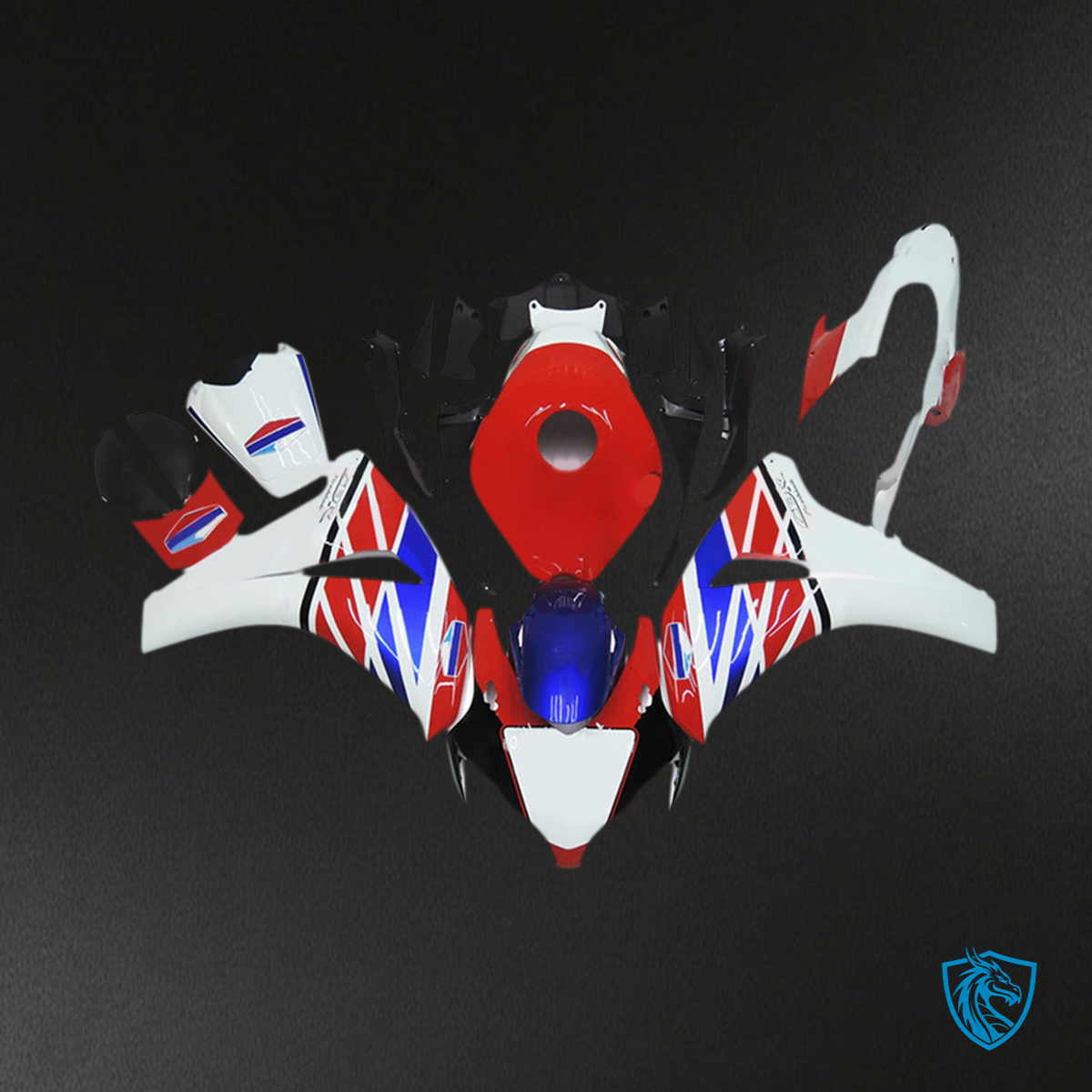 Honda CBR1000RR (2008-2011) Red, White & Blue - Custom ABS Fairing Kit