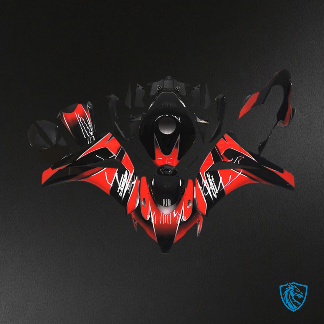 Honda CBR1000RR (2008-2011) Red & Black Fairing Kit | ABS Bodywork