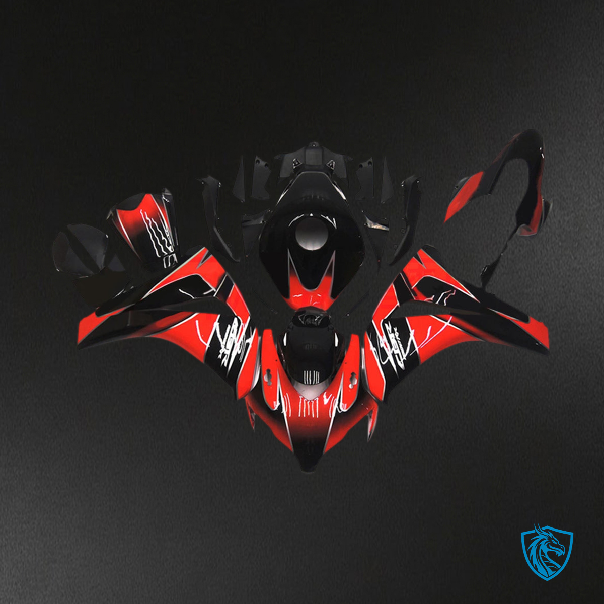Honda CBR1000RR (2008-2011) Red & Black Fairing Kit | ABS Bodywork