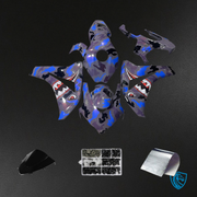 Gloss Blue & Black Camo