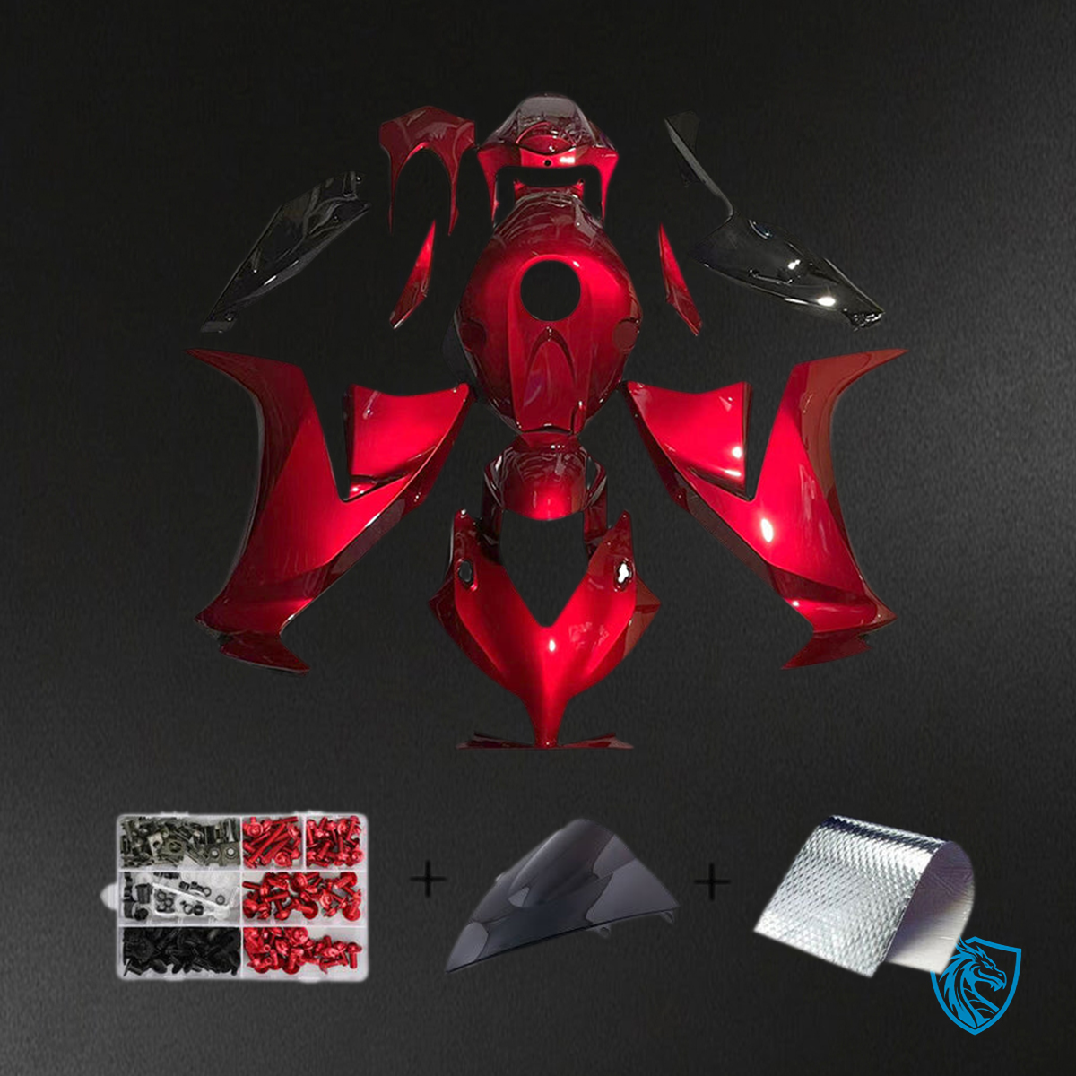 Honda CBR1000RR (2012-2016) Gloss Red & Black Fairing Kit | ABS Bodywork