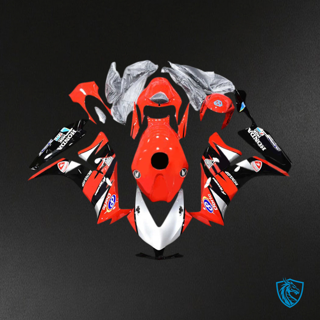 Honda CBR1000RR (2012-2016) Red, Black & White - MERGEment Motorcycle Fairings Kit