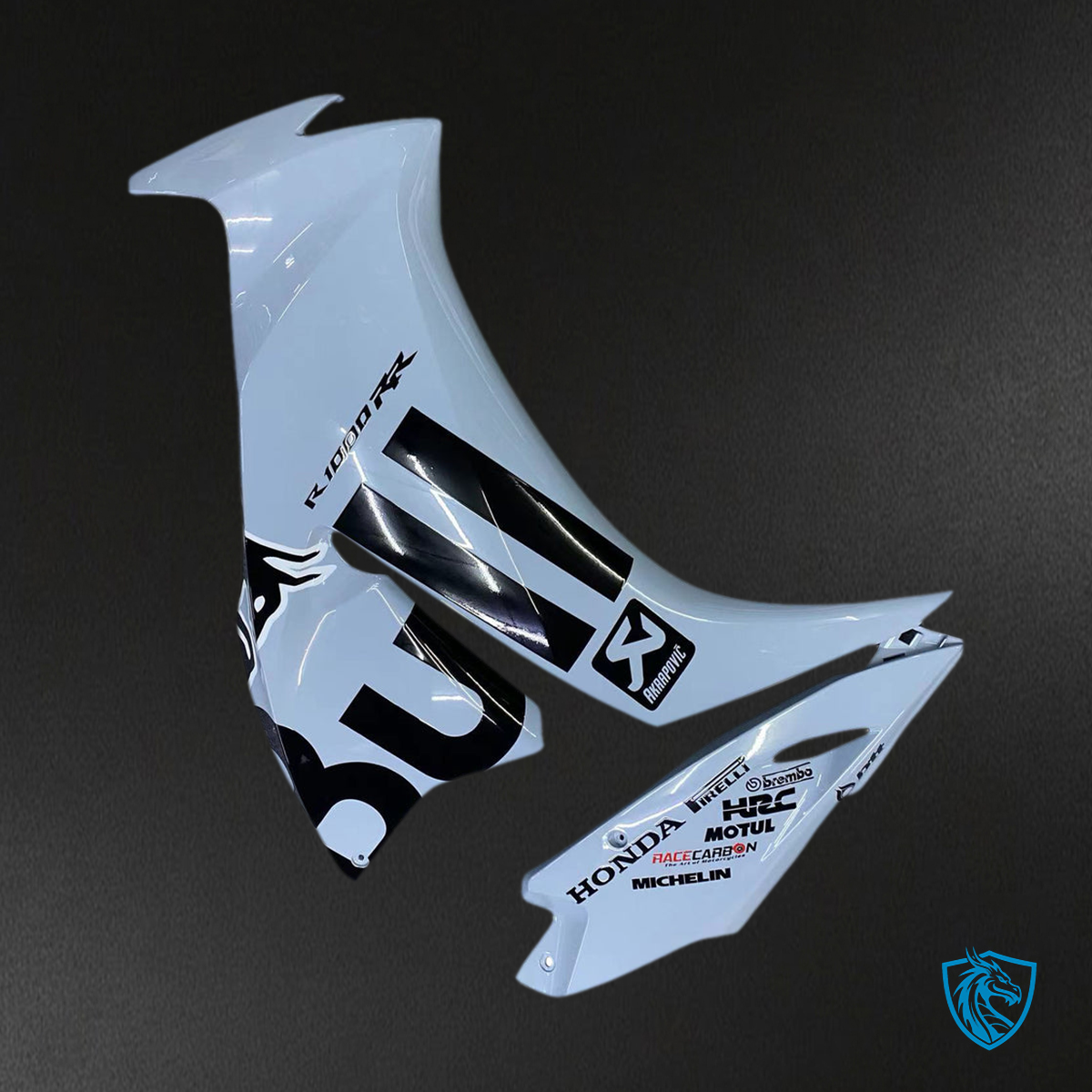 Honda CBR1000RR (2012-2016) White & Black Fairing Kit - Aftermarket ABS Bodywork