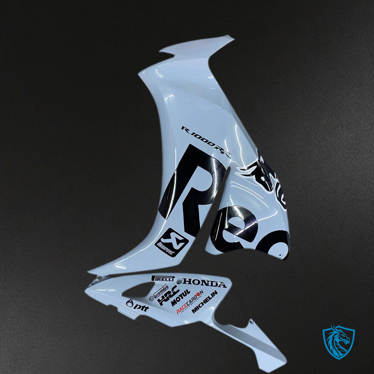 Honda CBR1000RR (2012-2016) White & Black Fairing Kit - Aftermarket ABS Bodywork
