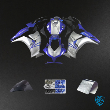 Honda CBR1000RR (2012-2016) Silver & Blue Fairing Kit | ABS Bodywork