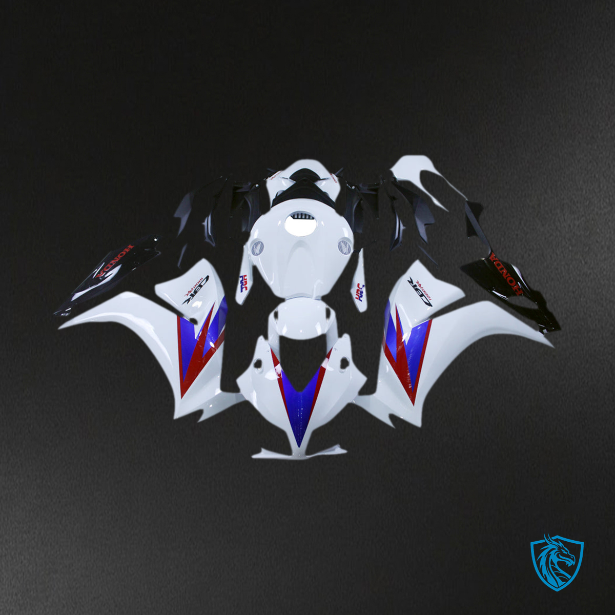Honda CBR1000RR (2012-2016) White, Black & Blue - MERGEment Motorcycle Fairings Kit