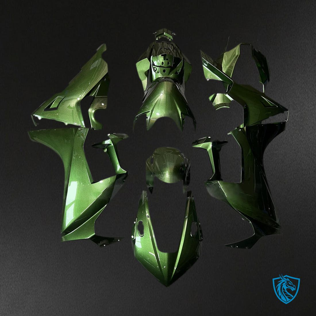 Honda CBR1000RR (2017-2023) Dark Green Fairing Kit | ABS Bodywork