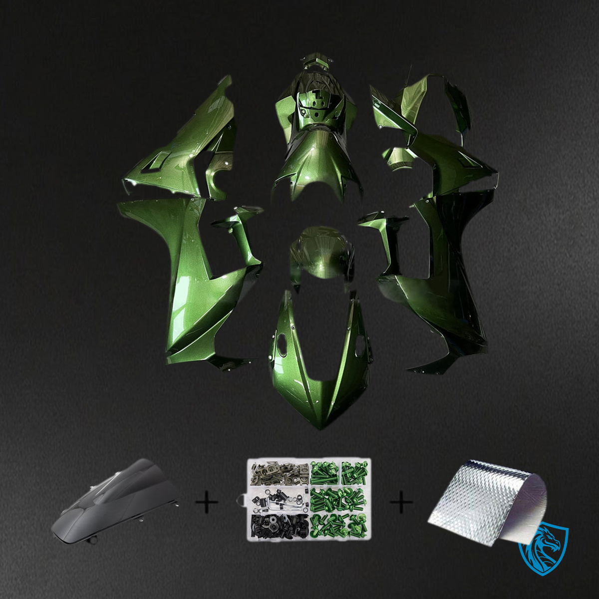 Honda CBR1000RR (2017-2023) Dark Green Fairing Kit | ABS Bodywork