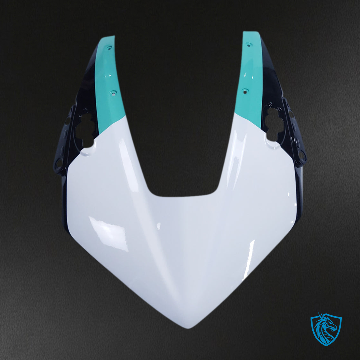 Honda CBR1000RR (2017-2023) Gloss Cyan, White & Black - Custom ABS Fairing Kit