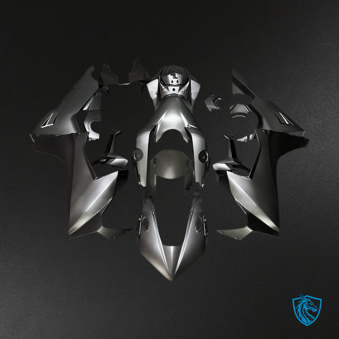 Honda CBR1000RR (2017-2023) Matte Gray & Black Fairing Kit | ABS Bodywork