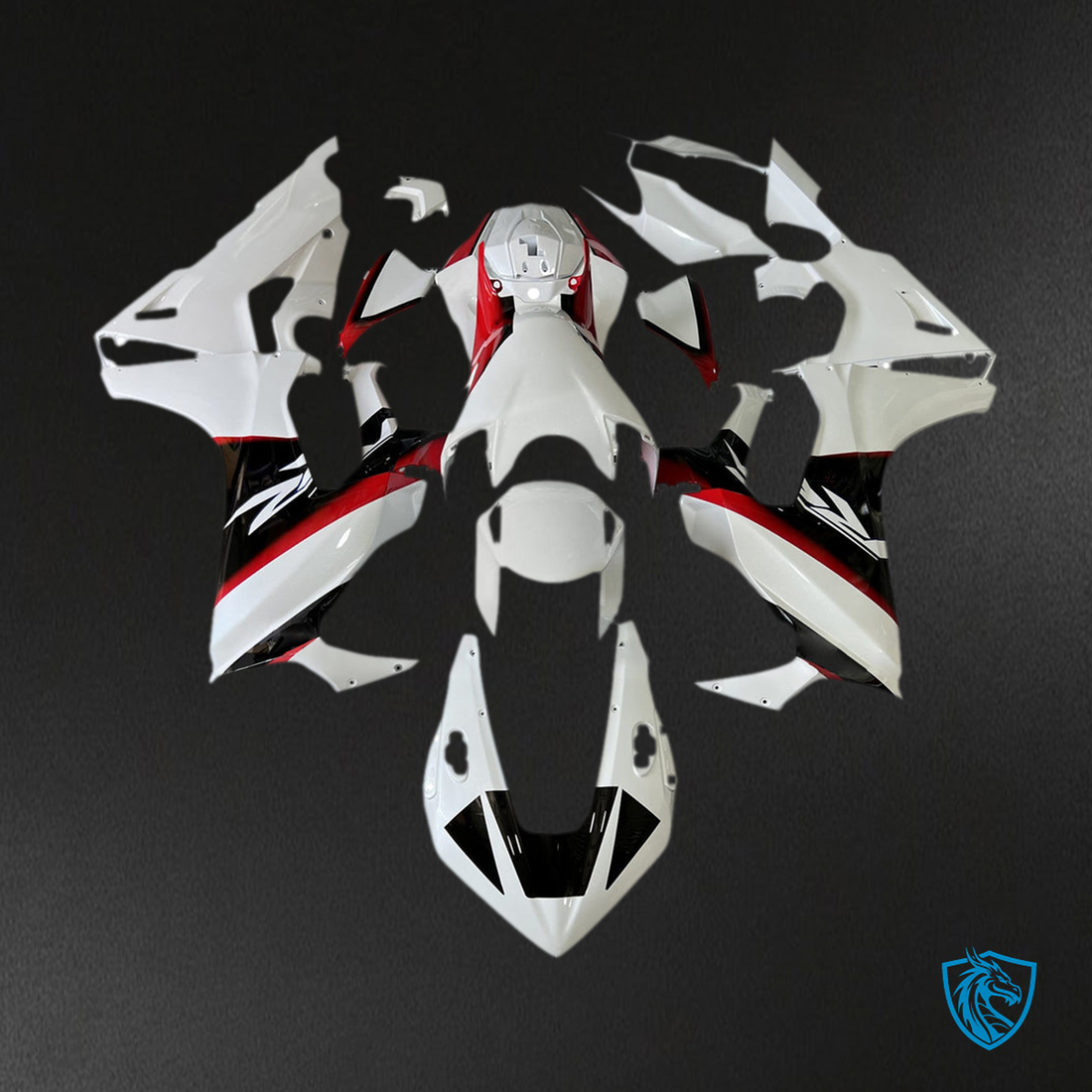 Honda CBR1000RR (2017-2023) White & Black - MERGEment Motorcycle Fairings Kit