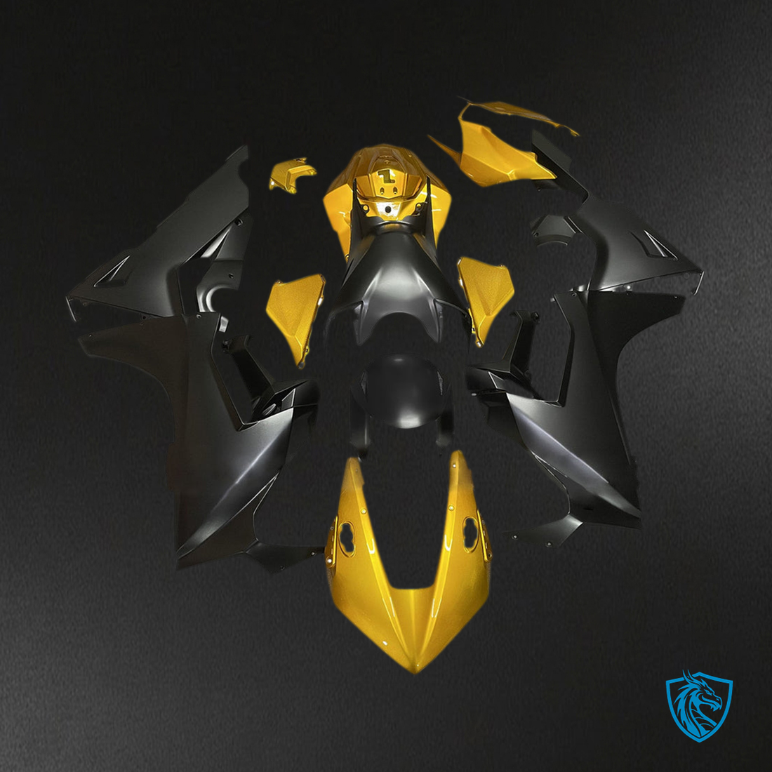 Honda CBR1000RR (2017-2023) Black & Gold - Custom ABS Fairing Kit