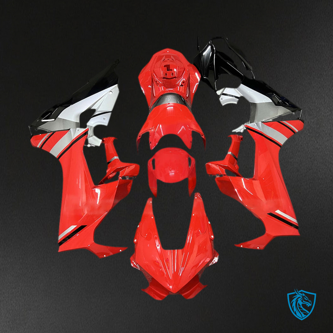 Honda CBR1000RR (2017-2023) Red, Black & White Fairing Kit | ABS Bodywork