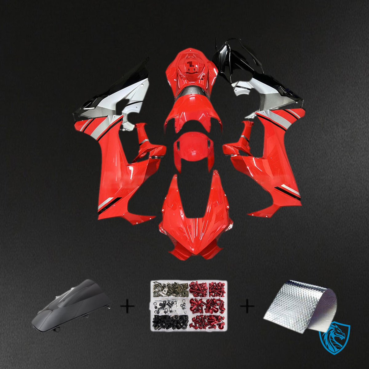 Honda CBR1000RR (2017-2023) Red, Black & White Fairing Kit | ABS Bodywork
