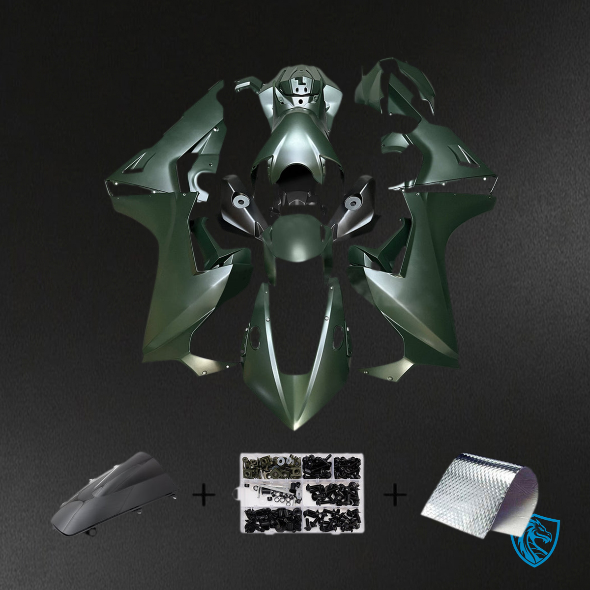Honda CBR1000RR (2017-2023) Army Green - MERGEment Motorcycle Fairings Kit