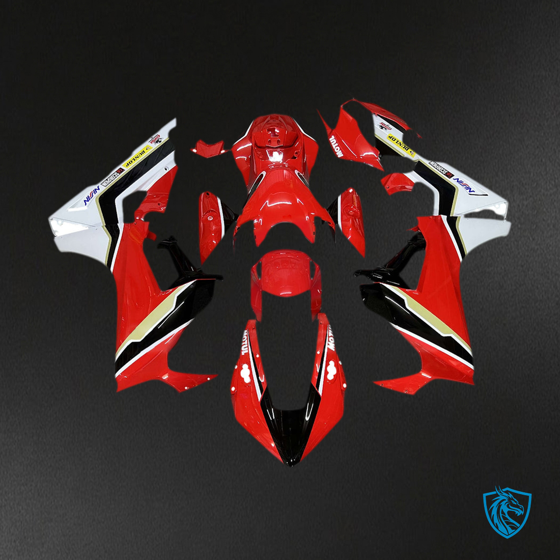 Honda CBR1000RR (2017-2023) Red, White & Black Fairing Kit | ABS Bodywork