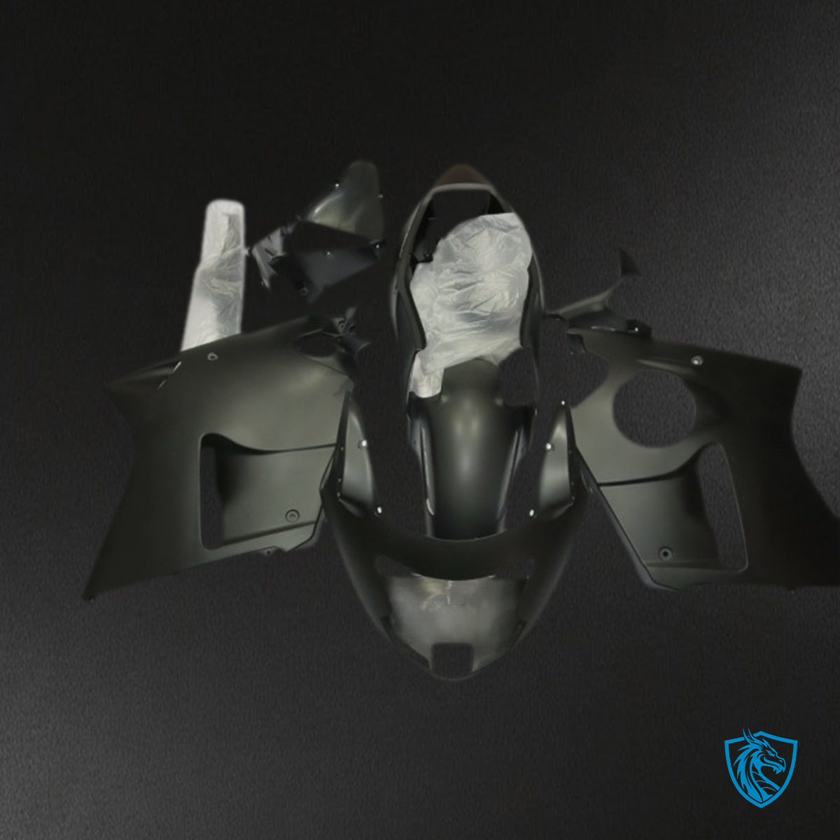 Honda CBR1100XX (1996-2007) Matt Black - Custom ABS Fairing Kit