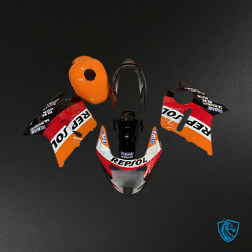 Honda CBR1100XX (1996-2007) Black Repsol Motorcycle - Custom ABS Fairing Kit
