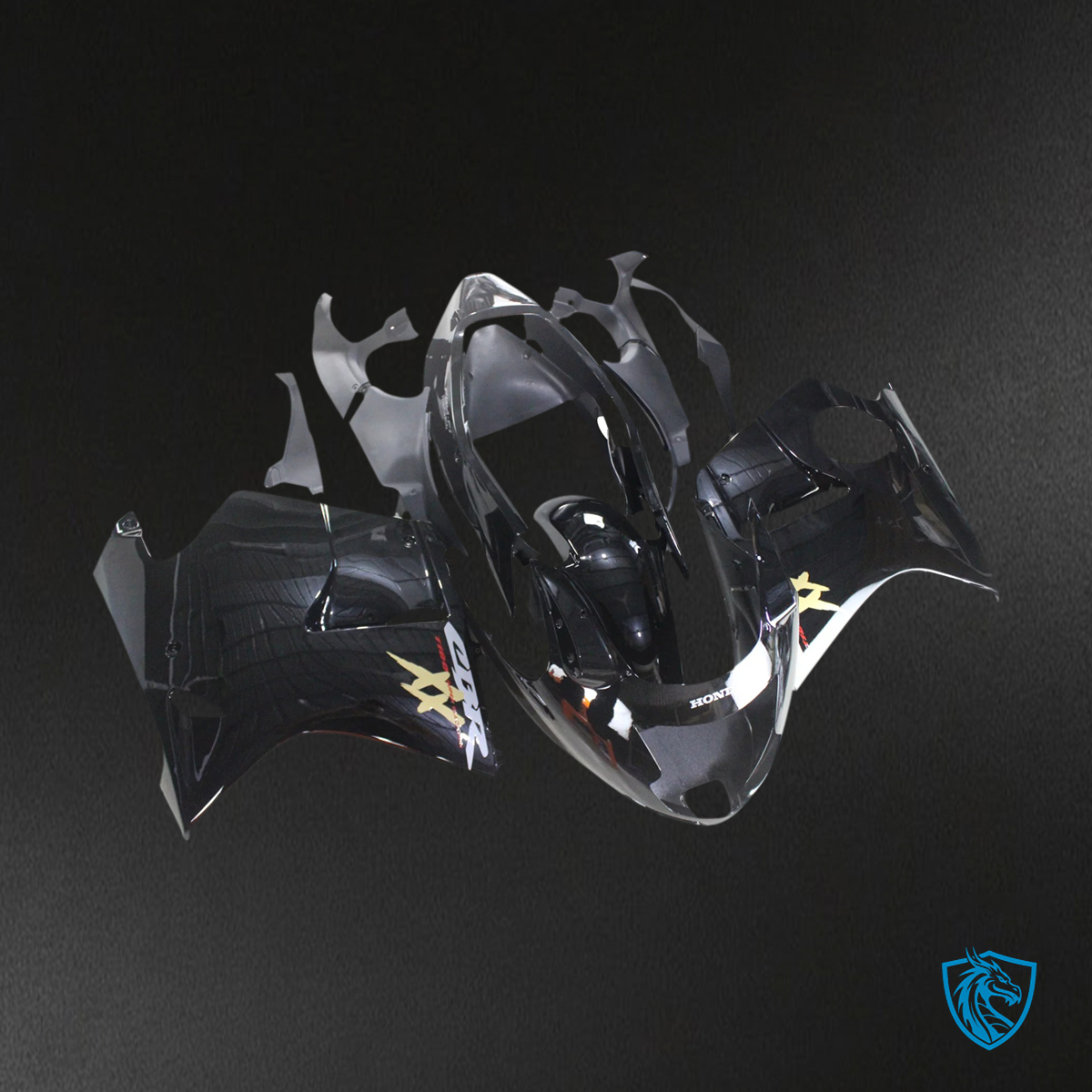 Honda CBR1100XX (1996-2007) Super Black Bird Black - Fairing Kit