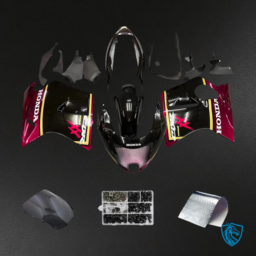 Honda CBR1100XX (1996-2007) Super Black Bird Red & Black - Fairing Kit