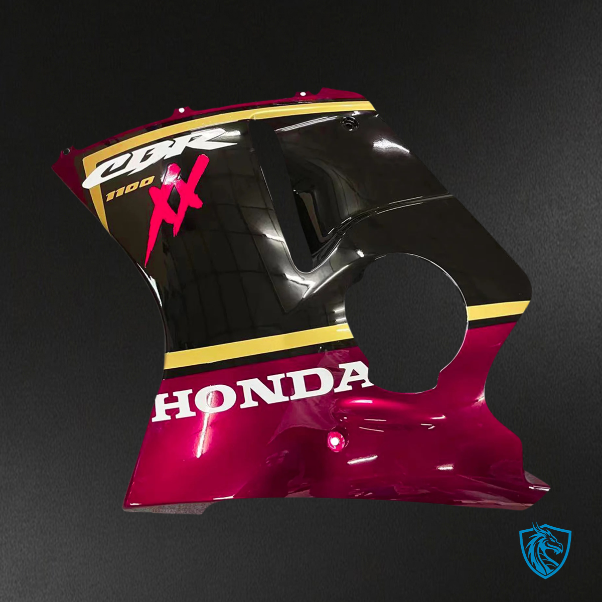 Honda CBR1100XX (1996-2007) Super Black Bird Red & Black - Fairing Kit