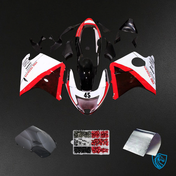 Honda CBR1100XX (1996-2007) Super Black Bird Red & White - Fairing Kit