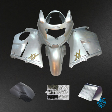 Honda CBR1100XX (1996-2007) Super Black Bird Silver - Fairing Kit