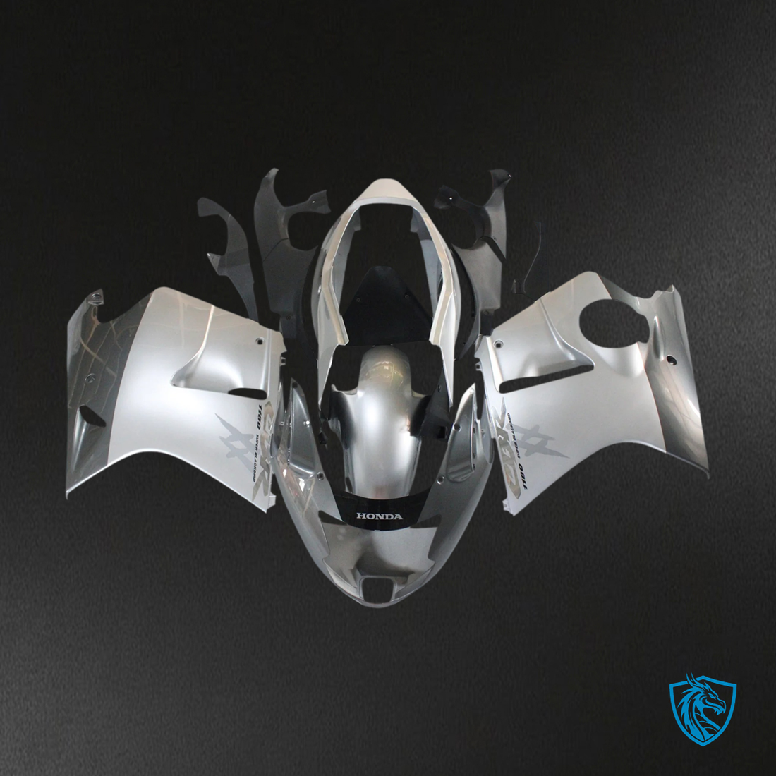 Honda CBR1100XX (1996-2007) Super Black Bird Sliver - Fairing Kit