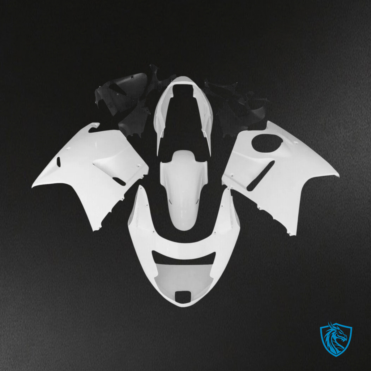Honda CBR1100XX (1996-2007) Super Black bird Unpainted - Fairing Kit