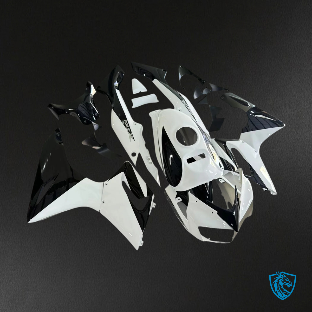 Honda CBR125R (2002-2006) Black & White - Fairing Kit