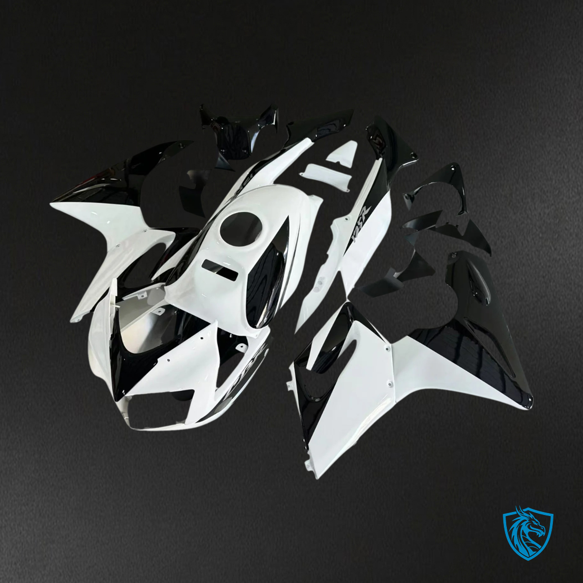 Honda CBR125R (2002-2006) Black & White - Fairing Kit