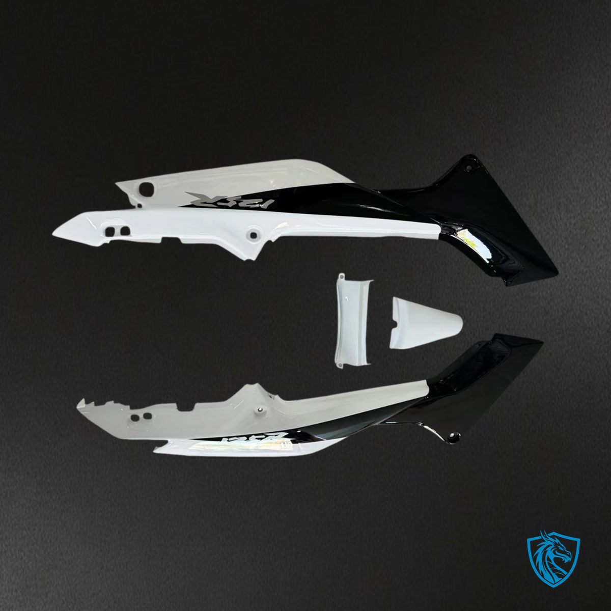 Honda CBR125R (2002-2006) Black & White - Fairing Kit