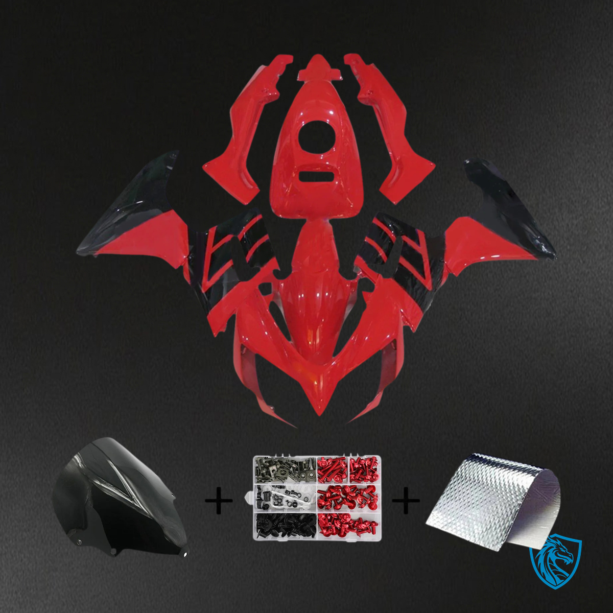 Honda CBR125R (2002-2006) Red & Black - Fairing Kit