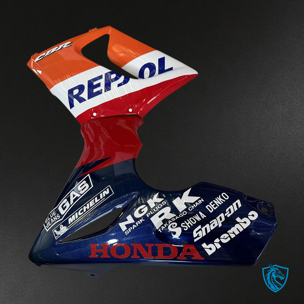 Honda CBR125R (2002-2006) Red & Orange Repjol - Fairing Kit