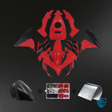 Honda CBR125R (2002-2006) Fairing Kit - Red With Black - ABS Bodywork