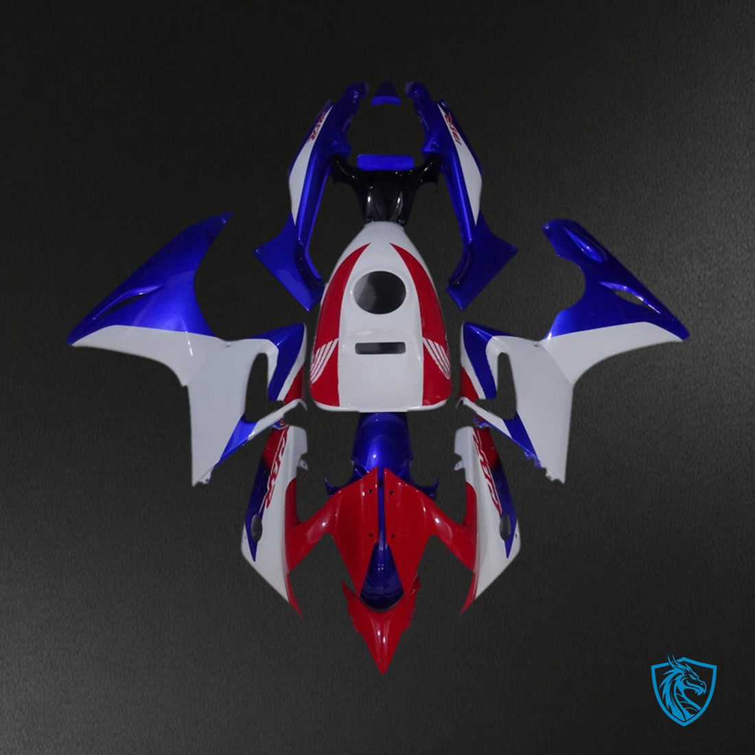 Honda CBR125R (2002–2006) Fairing Set - Red, White, and Blue - ABS Bodywork