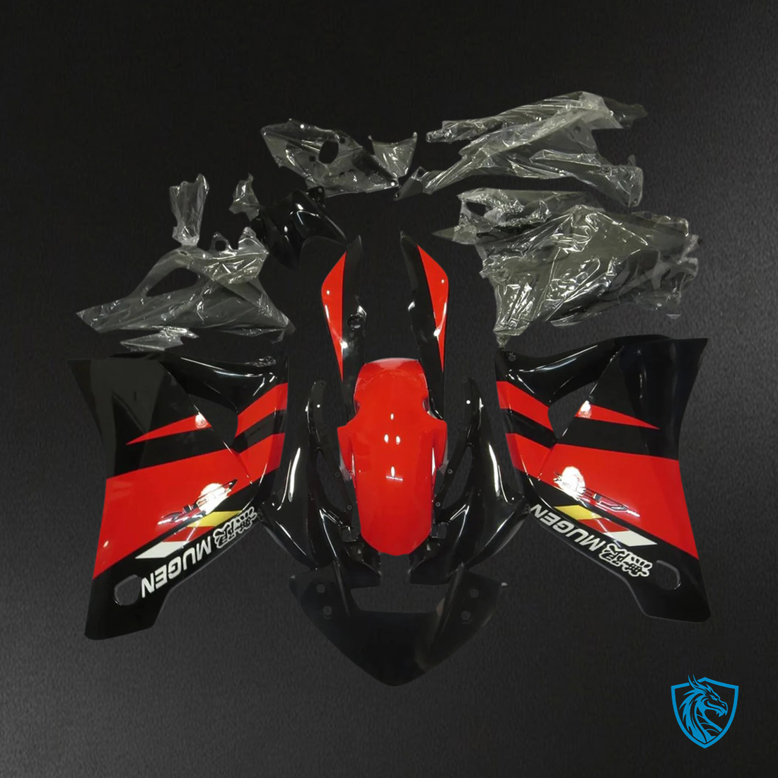 Honda CBR250R (2011-2015) Black & Red - Fairing Kit