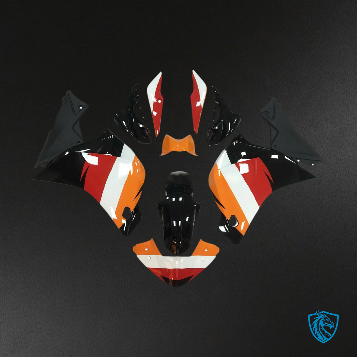 Honda CBR250R (2011-2015) Orange & Red - Fairing Kit