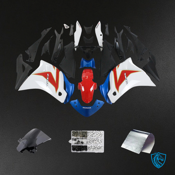 Honda CBR250R (2011-2015) White & Blue - Fairing Kit