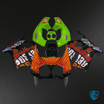 Honda CBR250RR (1988-1989) Green & Orange - Fairing Kit