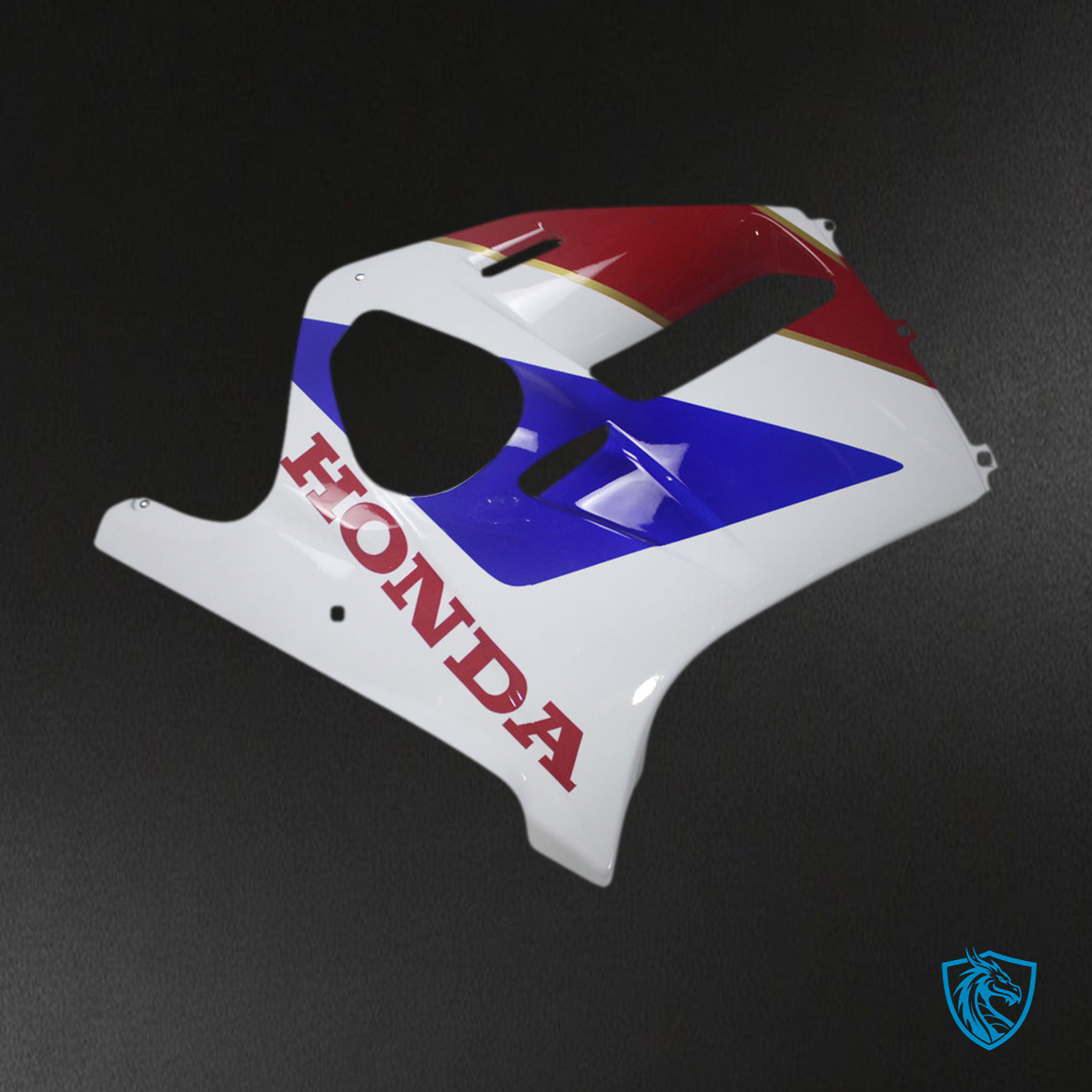 Honda CBR250RR MC19 (1988-1989) Fairing Kit - White, Red, and Blue - ABS Bodywork