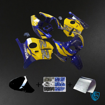 Honda CBR250RR MC22 (1990-1998) Blue & Yellow - Fairing Kit