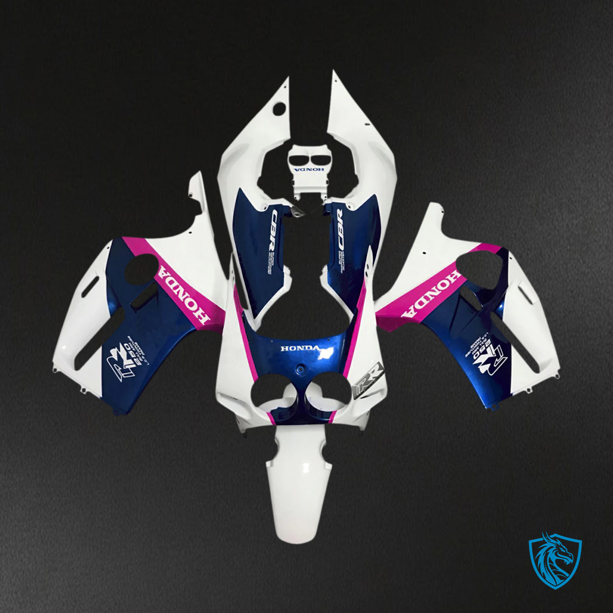 Honda CBR250RR MC22 (1990-1998) Pink & Blue - Fairing Kit
