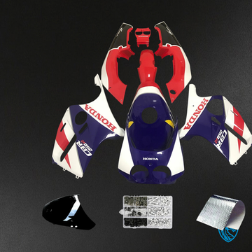 Honda CBR250RR MC22 (1990-1998) Red Blue Style 1 - Fairing Kit