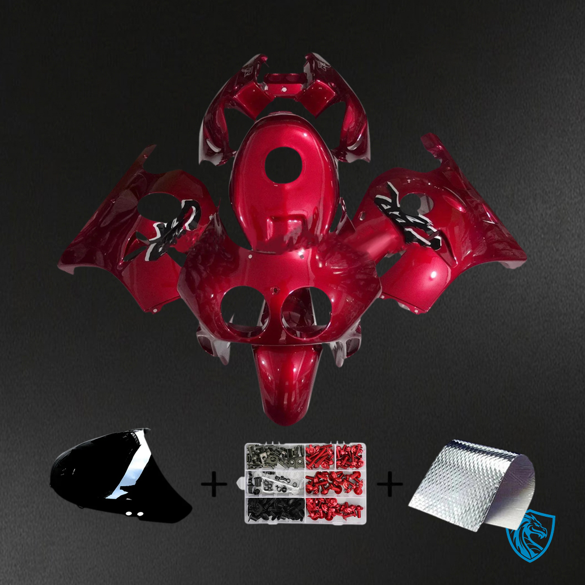 Honda CBR250RR MC22 (1990-1998) Red - Fairing Kit
